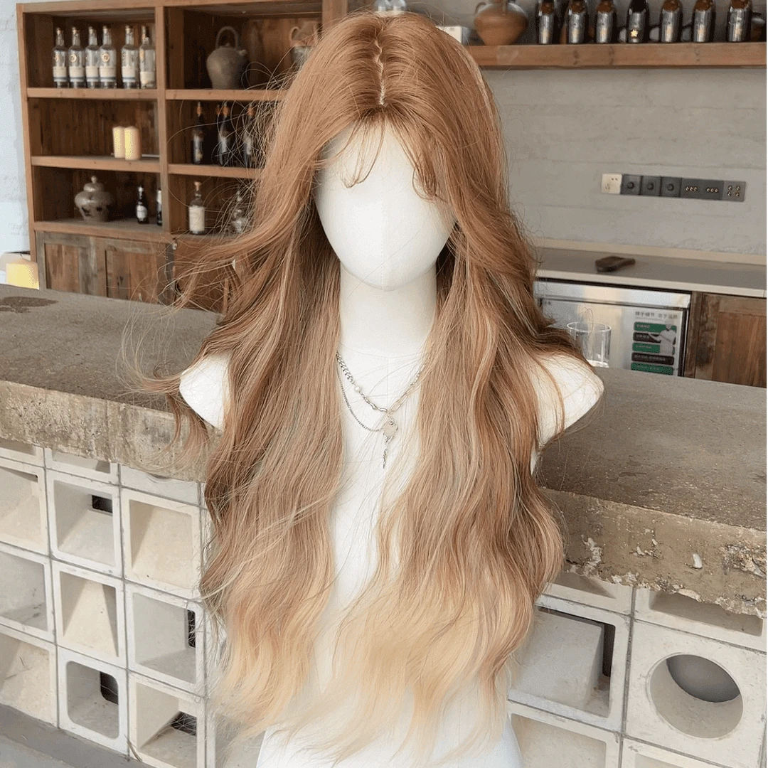 【雨琦弟弟】蒂梵夕超捷假发女仿真头皮长卷发时尚lolita网红全头套