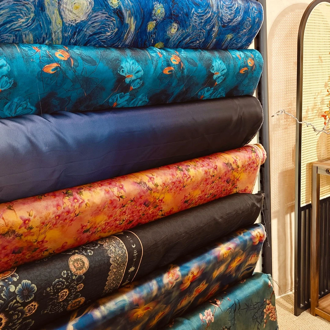 【1号链接】桑蚕丝真丝红云纱皮子传统印花 不支持七天无理由