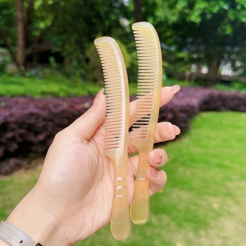 天然正品正宗按摩羊角梳子短齿梳纯天然防静电梳头经络礼物便携耐