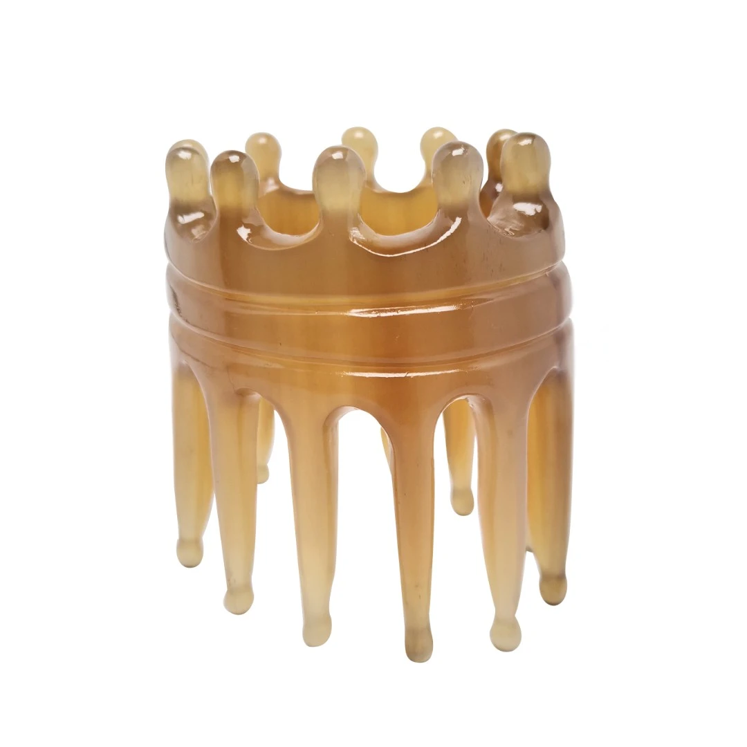 白水牛皇冠水滴造型头部经络梳疏通头部按身体肩颈妈妈礼物洗头梳