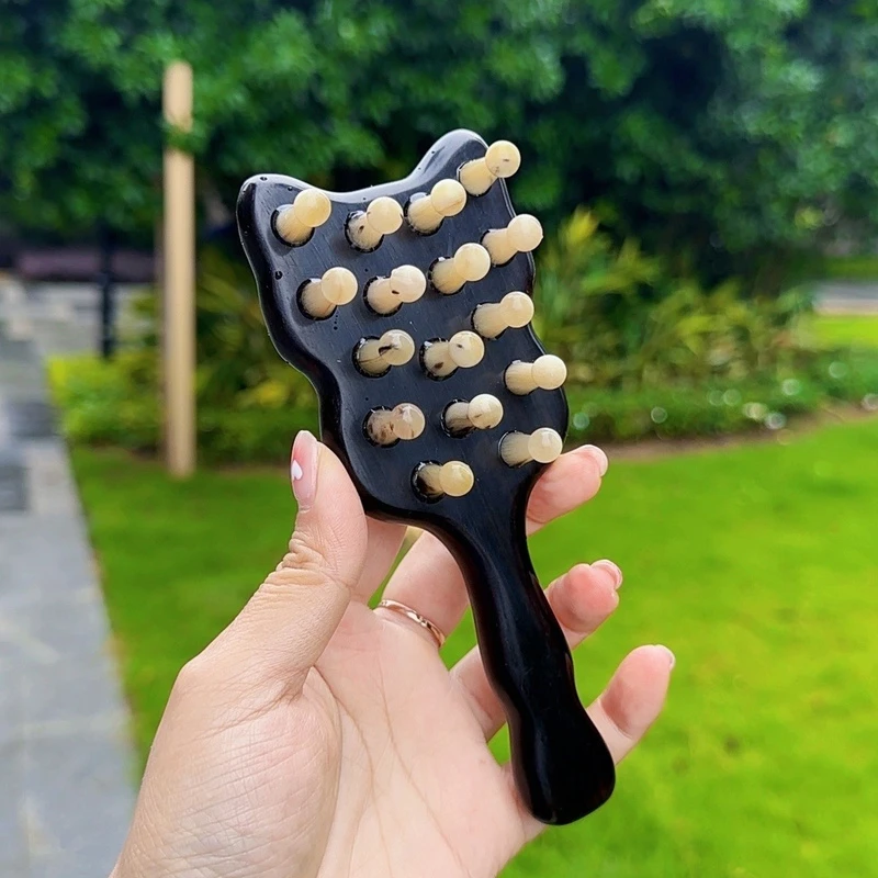 檀木蝴蝶天然头皮高贵羊经络家用按摩梳子头部养发护发头疗养生