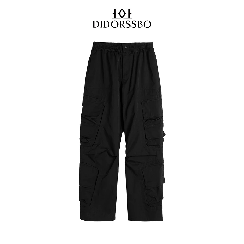 DIDORSSBO秋季新款高街机能户外立体剪裁工装多口袋战术裤GC6071