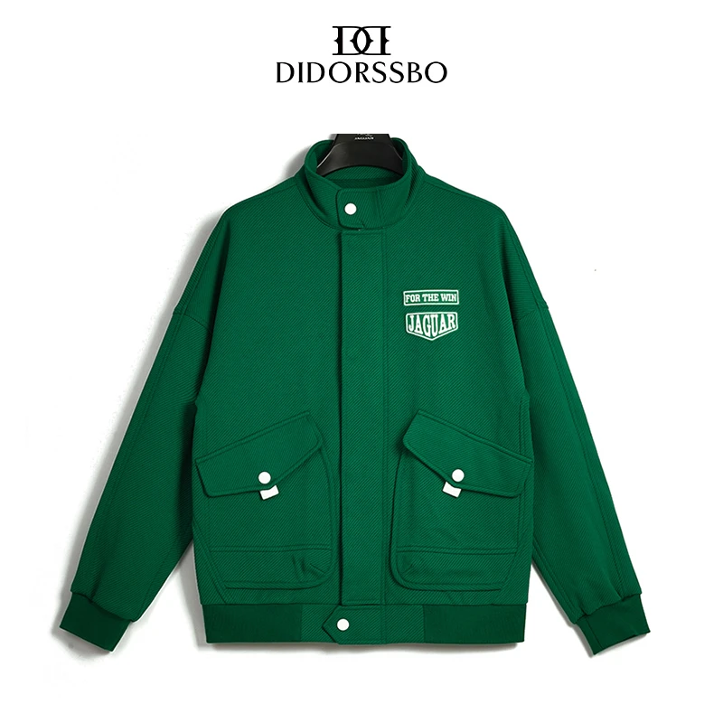 DIDORSSBO春季新款休闲运动风简约立领工装夹克外套8F202217