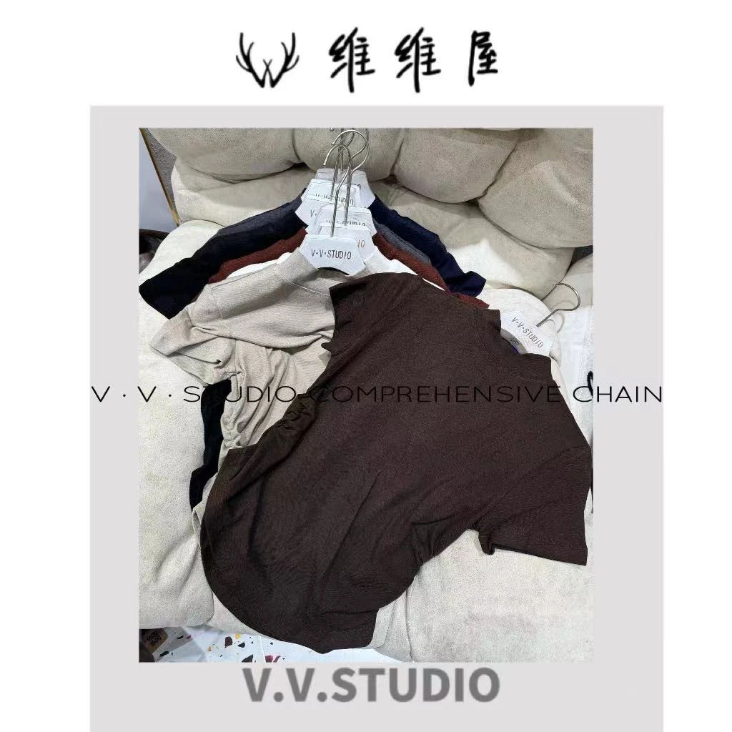 V.V.STUDIO【小蛮腰】雪花半袖