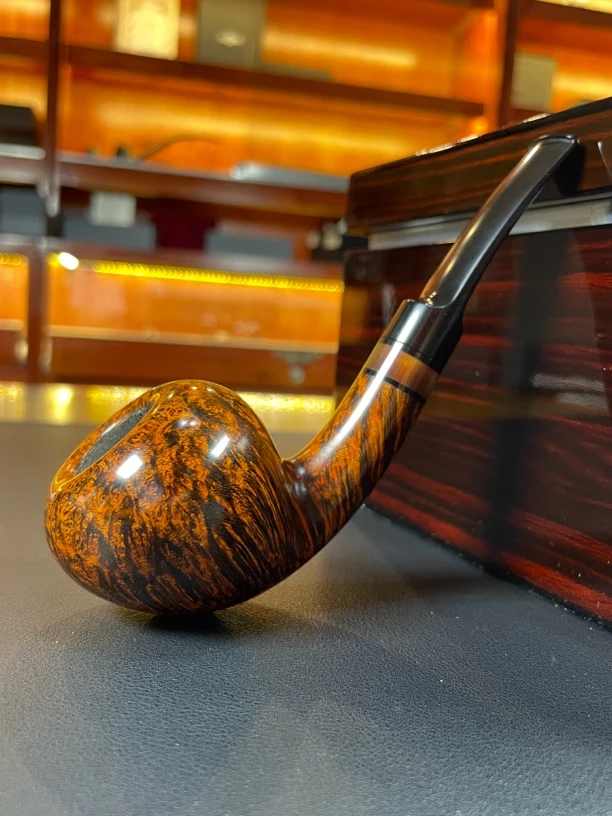 丹麦大师艾尔唐石楠木手工烟斗（内径20.7 斗深38.9）