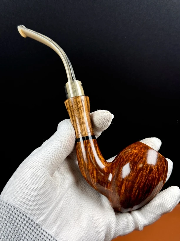 意大利维布拉蒂一花阅读手工石楠木烟斗（内径20斗深48.8）