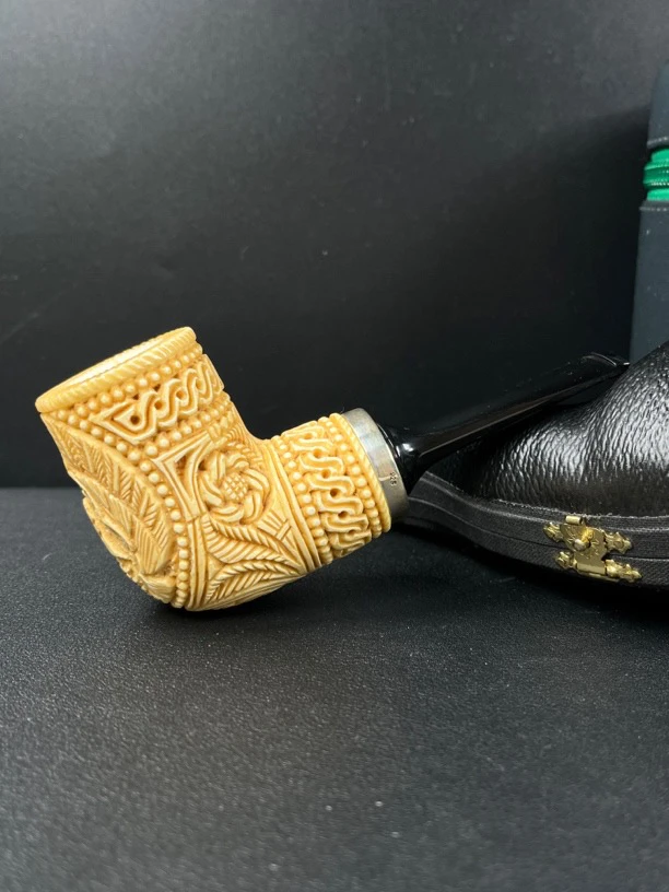 土耳其Altinay奥迪内海泡石军插空腔大气室烟斗（内径21斗深39