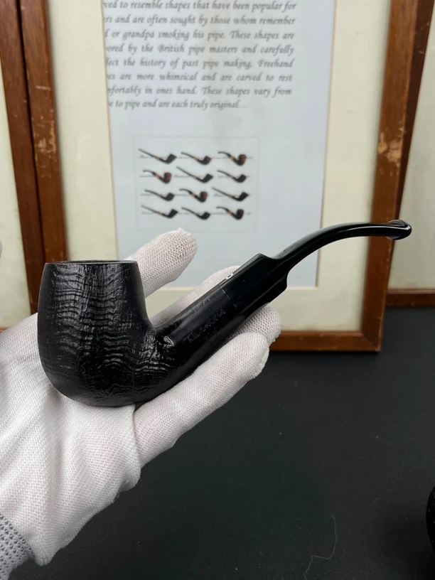 意大利塔拉莫纳黑色系列705型号石楠木烟具