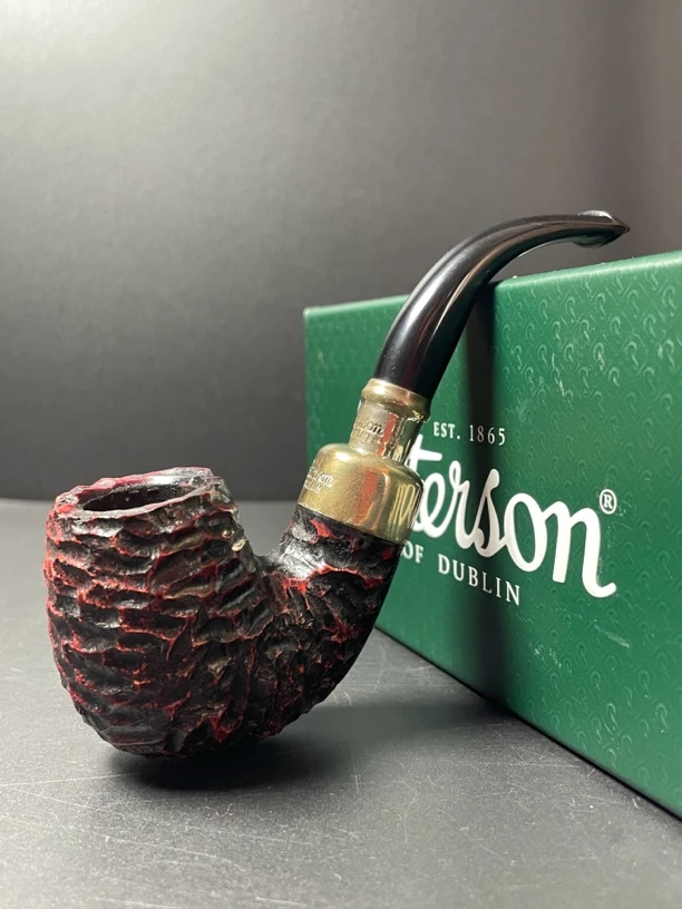 爱尔兰彼得森双银龙高端系统312石楠木烟斗 内径18.7斗深42.7