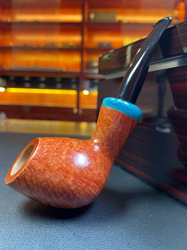 意大利沃尔坎特殊龙系列石楠木手工烟斗（内径19.8 斗深43.2）