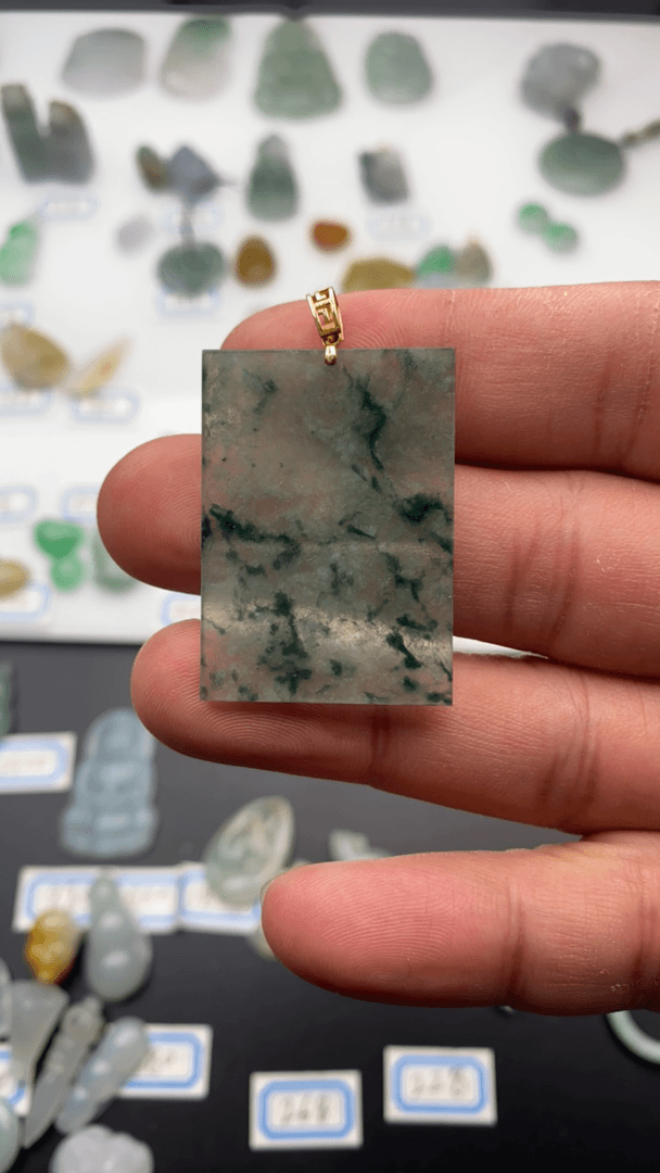 天然翡翠A货挂件