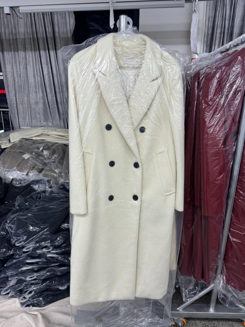 羊毛秋冬毛呢外套2024新款韩版宽松显长显瘦过膝呢料大衣