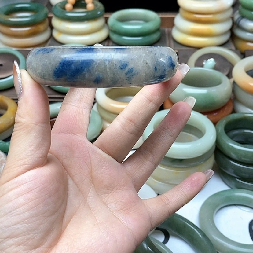 【闪购商品】石英质玉手镯合金梅**清