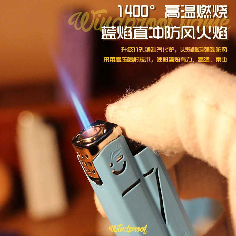 龙顺新款防风打火机定制一次性金属直冲防爆订做印字家用批发潮男