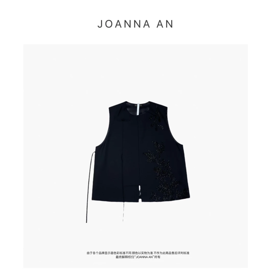 JOANNA AN设计款轻奢刺绣马甲615085