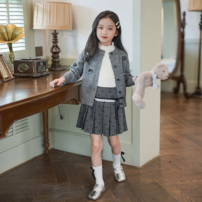 53587女童毛衣半身裙2025秋季新款