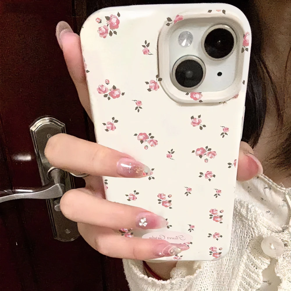 满铺小花朵适用苹果13手机壳iphone14promax简约15个性新款简约12