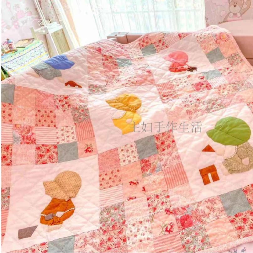 小苏婴儿被材料包（含视频教程）拼布可爱非成品婴儿白家被制作专业