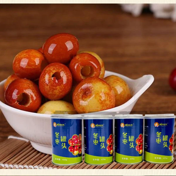 美荔太冬枣罐头425g/4罐新鲜美味大荔特产