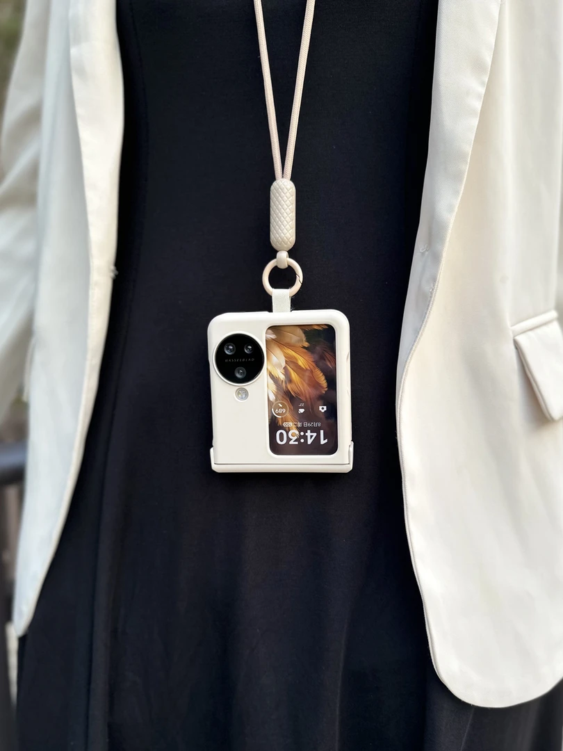 适用oppofindn3flip手机壳斜挎网红保护套挂绳全包级硅胶防摔女款