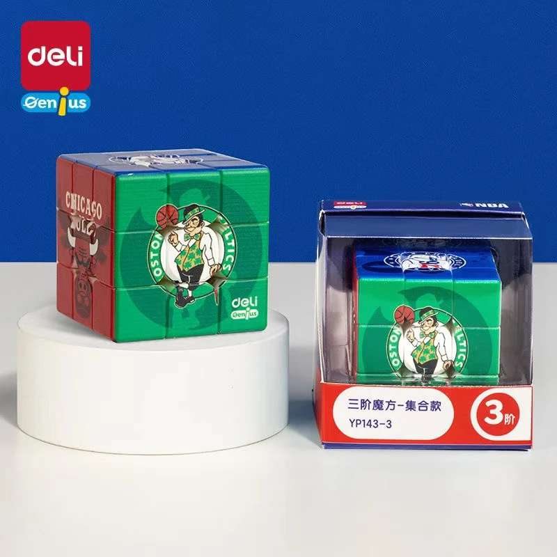 Deli/得力NBA联名三阶书写魔方款式随机