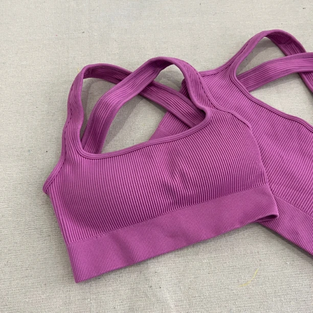 Buffbunny雅丹风马卡紫健身紧身速干运动美背