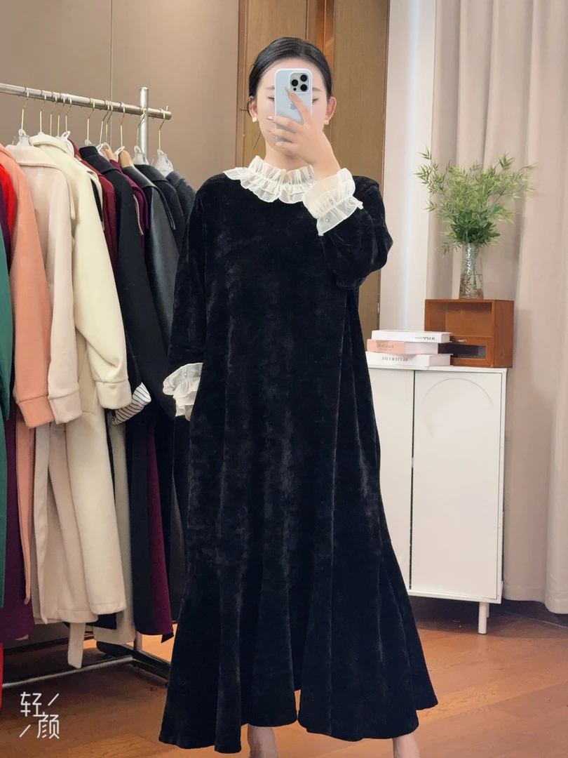 【4号链接】大码显瘦遮肚连衣裙2024裙子胖mm女装100-220斤