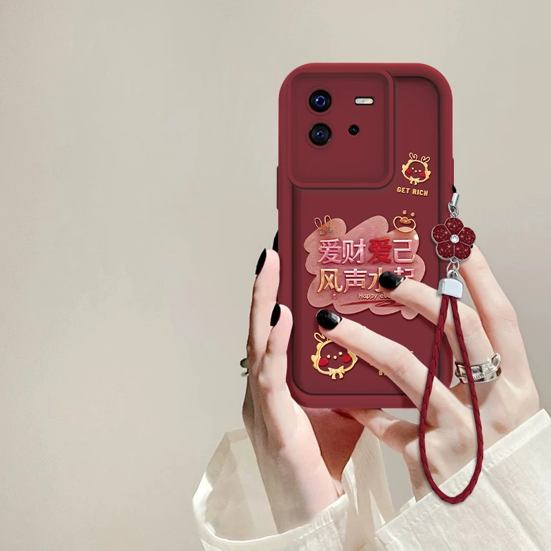 适用于VIVO IQOONEO6爱财爱己天眼阶梯手机壳全包硅胶防摔女款ins