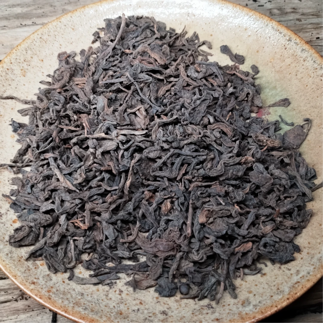 93年金帆散熟散茶厚料普洱茶GL34-35-250克/罐