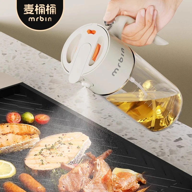 麦桶桶喷倒两用喷油壶防漏油罐玻璃喷雾多功能厨房酱油醋调料瓶