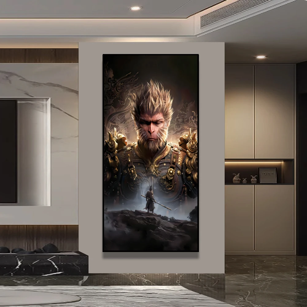 黑神话悟空装饰画国朝游戏客厅走廊过道玄关画卧室电竞房壁画挂画