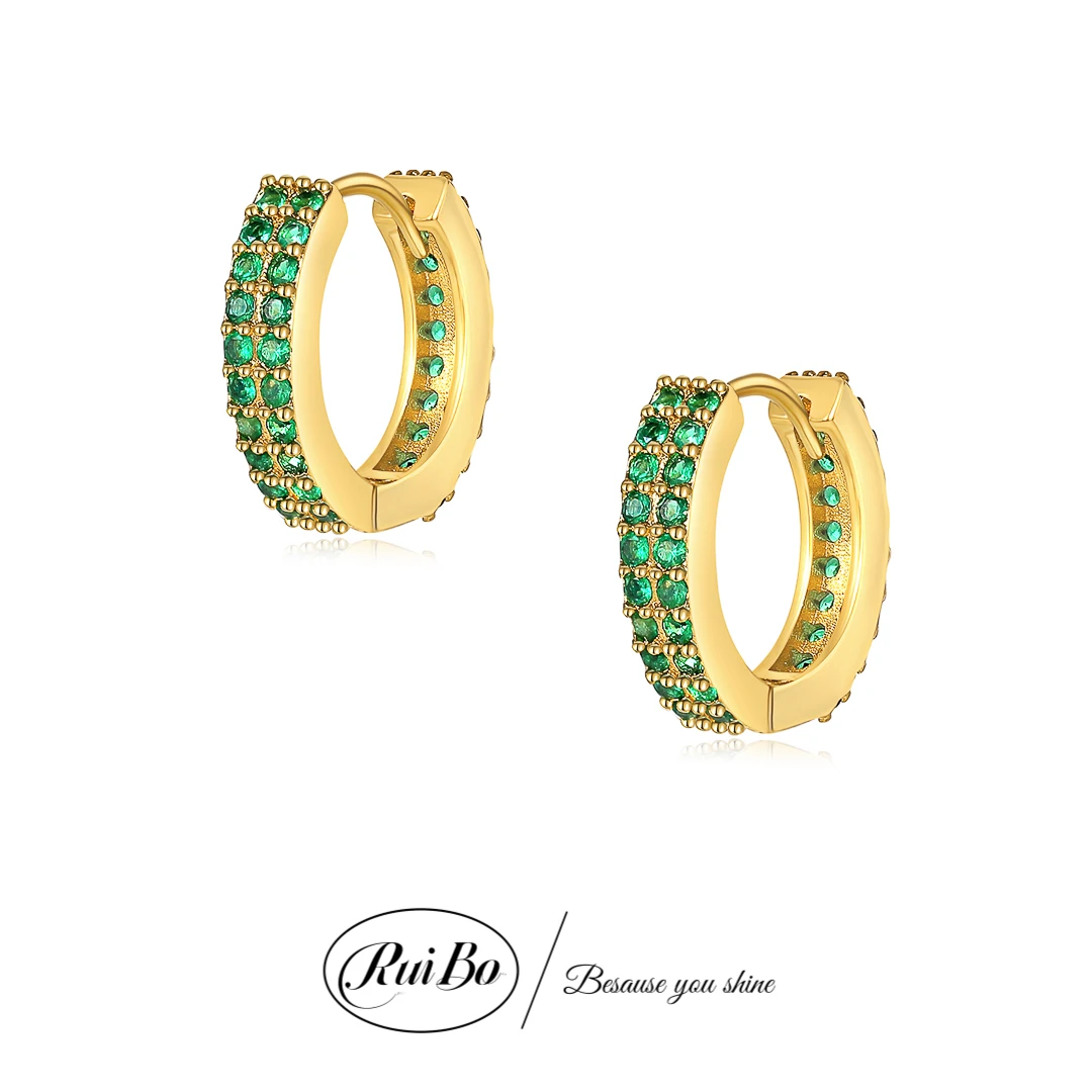 铜合金耳饰 RuiBo时尚首饰/欧美小众轻奢法式气质小耳环