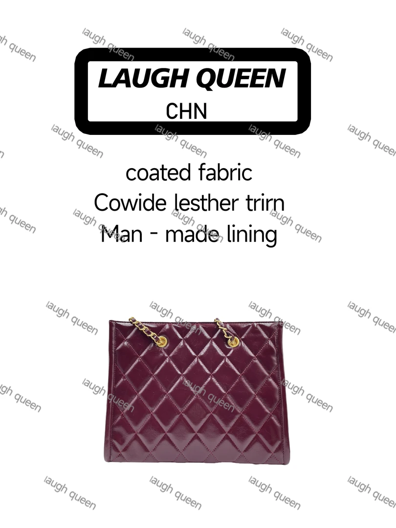 Laugh Queen手工打造真皮女士包时尚新款红色10896