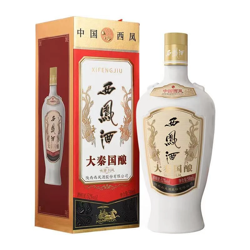 西凤酒大秦国酿 吹箫引凤 绵柔凤香白酒52度500ml