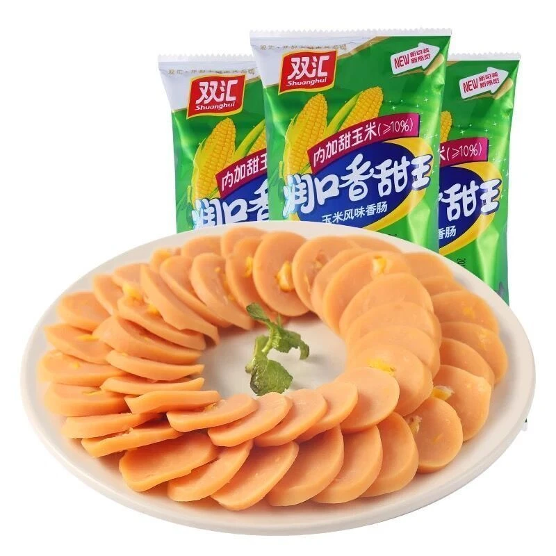 (小扬哥推荐)双汇润口香甜王甜玉米味泡面搭档王中王火腿肠香肠零