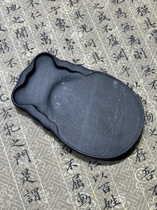 歙砚老坑龙尾砚四大名坑罗纹坑细刷丝金星砚台