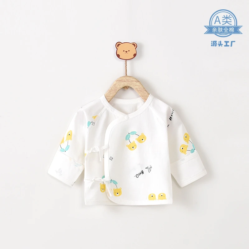 新生儿半背衣批发薄款婴幼儿衣服a类纯棉 初生宝宝打底衣外出服装
