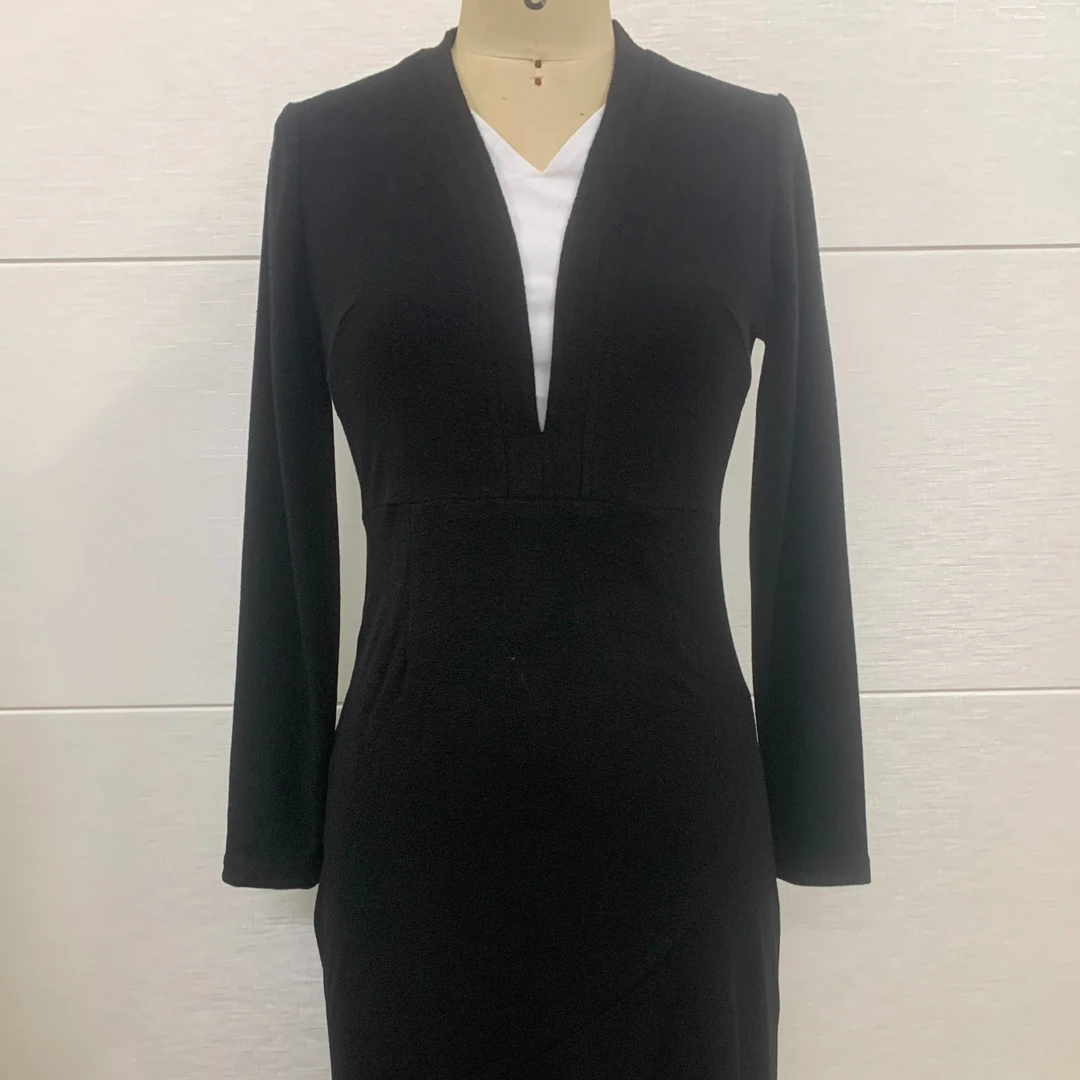 【香姐】仿羊驼绒新款保暖长袖鱼尾裙气质连衣裙 运费补贴