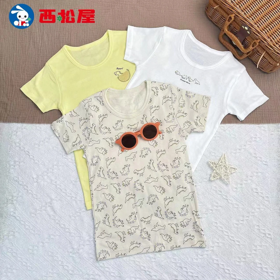 【西松屋】儿童夏季速干透气印花半袖  机能款  吸湿排汗