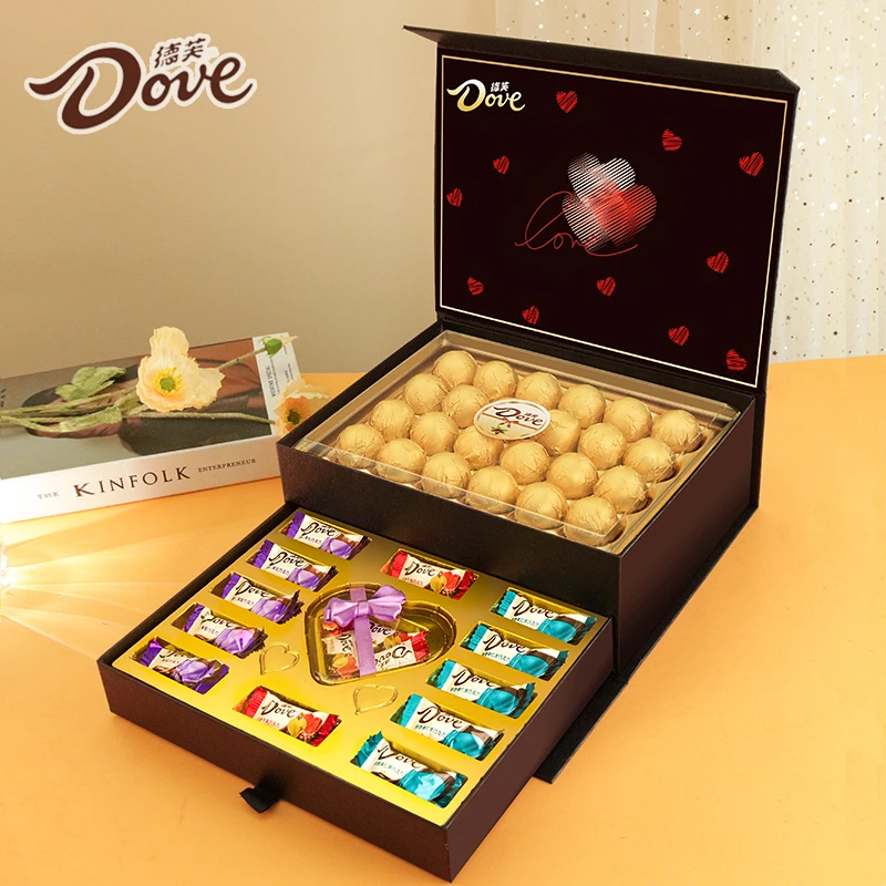 德芙巧克力礼盒38女神节三八妇女节礼物送老婆女朋友爱心甄选浪漫