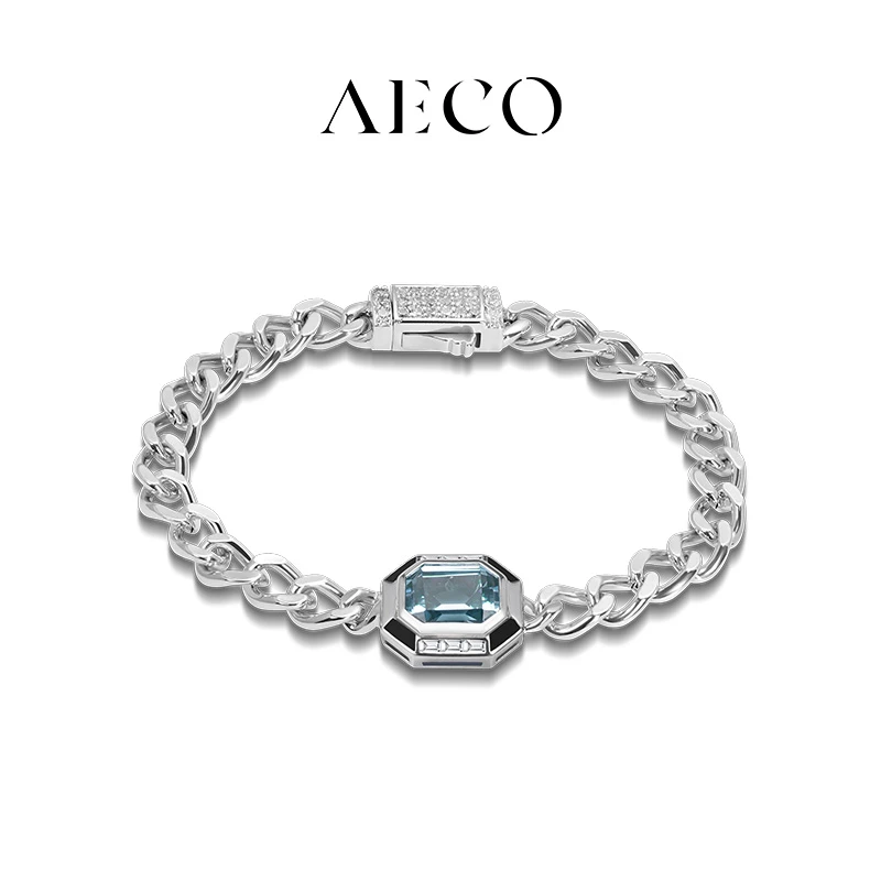 铜合金合成锆石手链 AECO【夜礼服】夏日清新小众设计师 百搭款手链