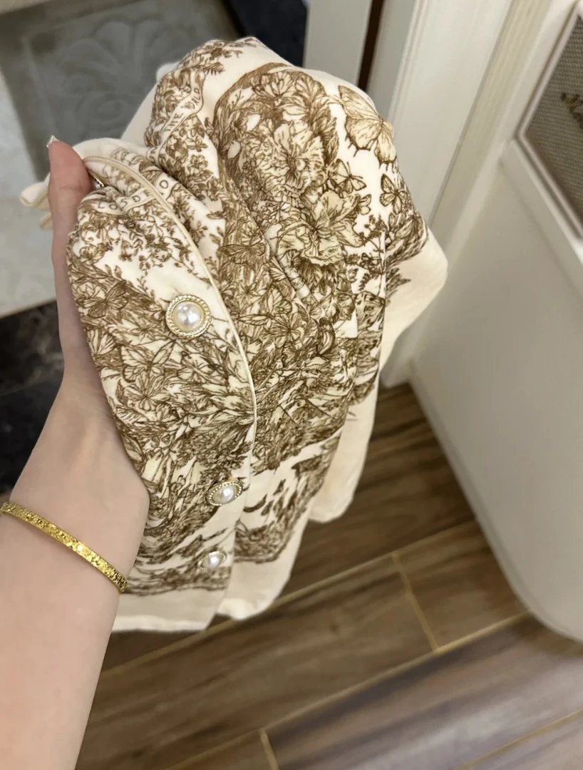 轻奢蝴蝶海岛绒高级感气质2024秋冬睡衣睡衣女家居服两件套可外穿