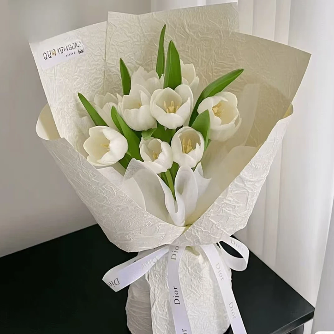 【礼悦】手工石纹纸肌理褶皱纸鲜花花束高品质韩系包装纸花艺资材