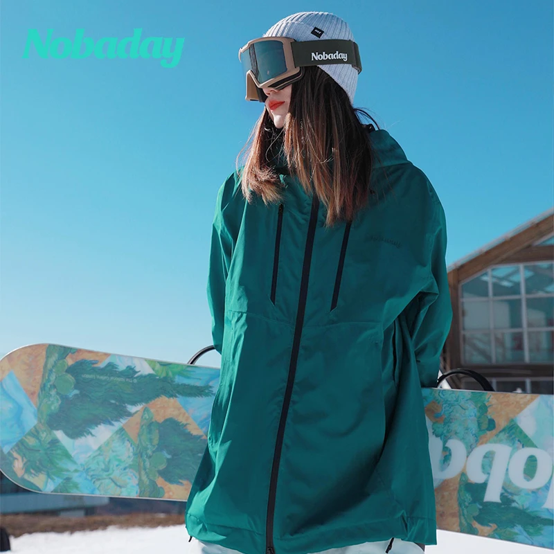 NOBADAY MAX秋冬滑雪服防风防水专业户外百搭单层滑雪衣13008