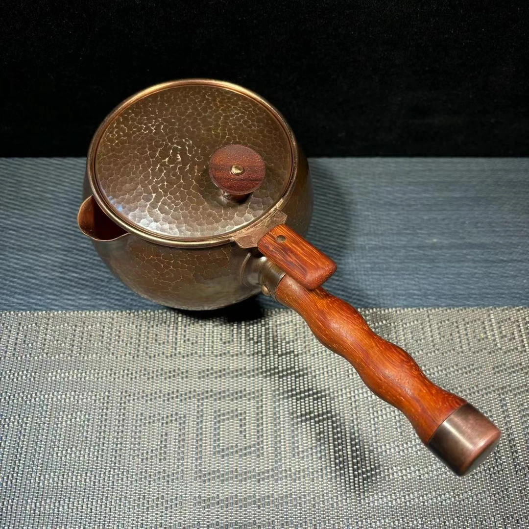 圆满煮茶器  400毫升紫铜煮茶器 泡茶壶 煮水壶 公道杯分茶器手工