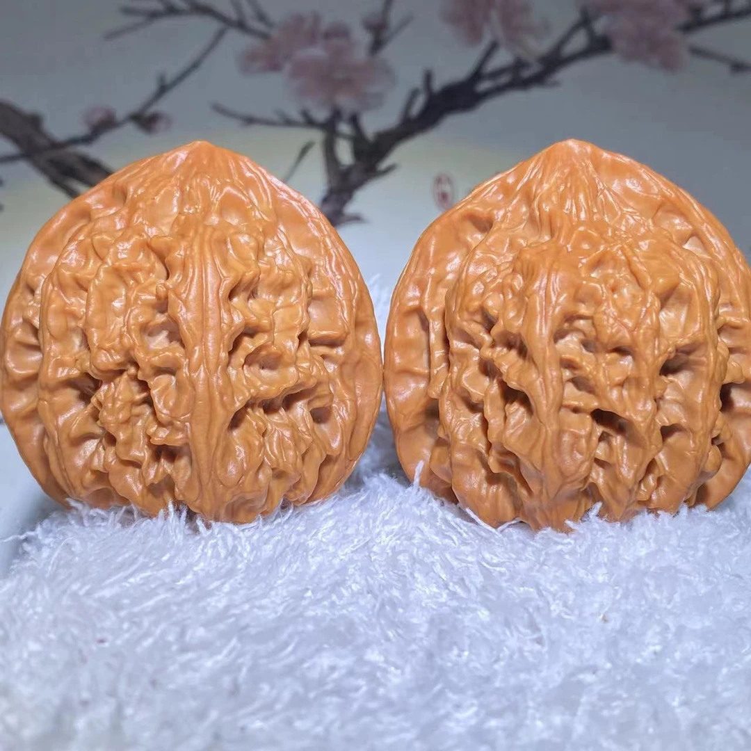 文玩好物9手工麻核桃把件选购--展示官帽发货下单随机