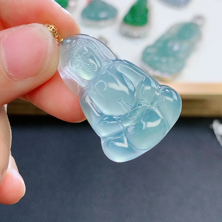 【闪购商品】翡翠颈饰18K金镶嵌翡翠