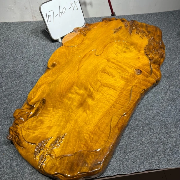 缅甸金丝楠木茶盘