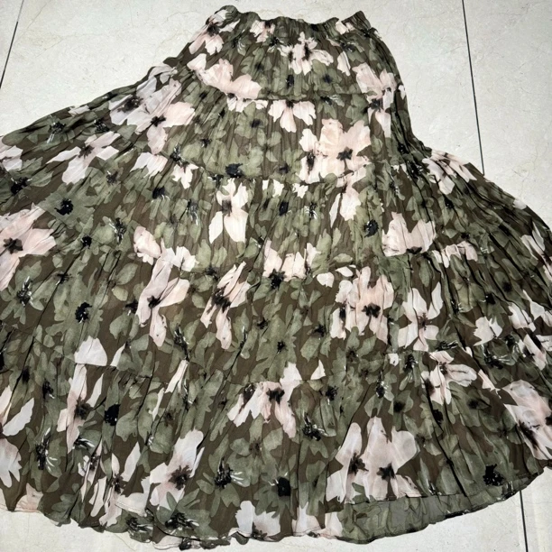 芋妮原创 时尚荷花粉大摆裙显瘦长裙子