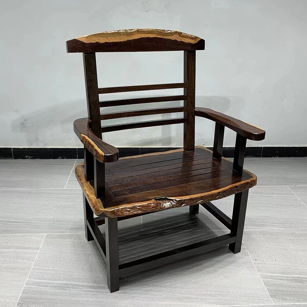 H30黑檀宋江椅（加大款）55*90*115大板厂满春黑檀座椅新中式椅